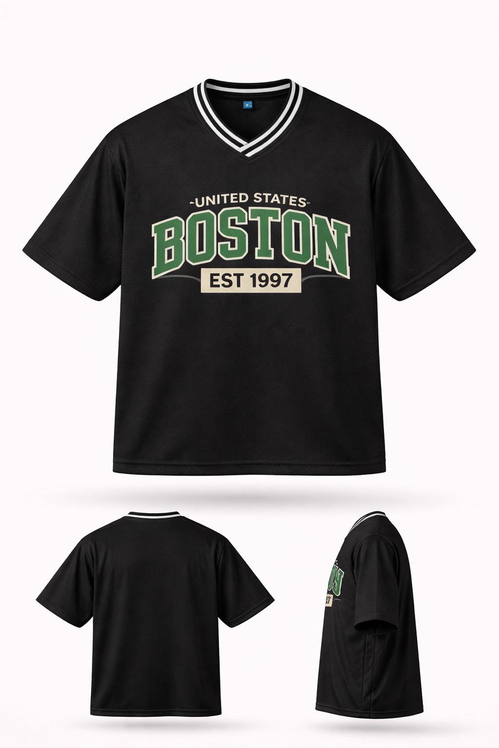 BOSTON V-Neck Casual Tshirt